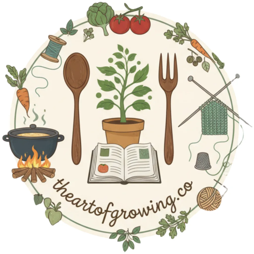 spoon, fork, knitting needles, vegetables and cooking pot